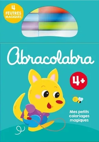 Abracolabra, 4+ : mes petits coloriages magiques : bleu